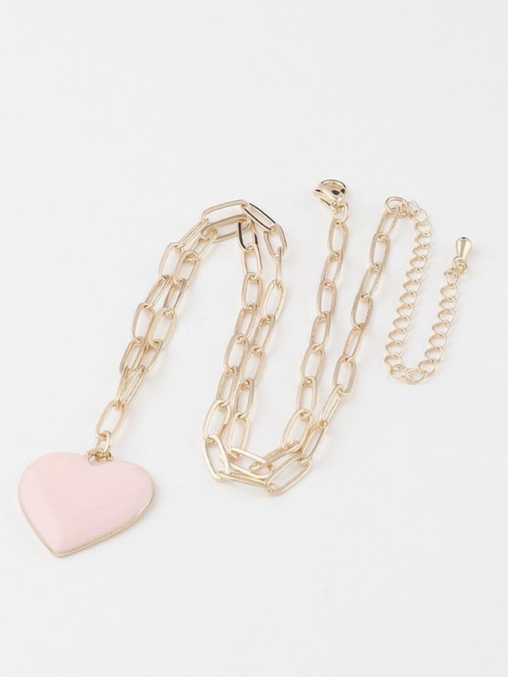 Solid Heart Chain Necklace
